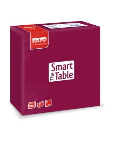 Tovagliolo 38x38 Smart Bordeaux 2V 100pzx18