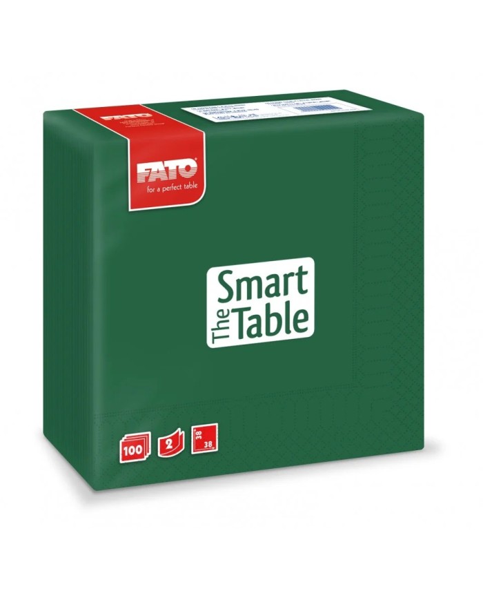 Tovagliolo 38x38 Smart Verde foresta 2V 100pzx18