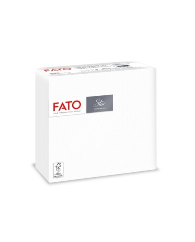 Tovagliolo 38X38 Star microcollato Bianco 2V 40pzx30