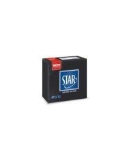Tovagliolo 38X38 Star microcollato nero 2V 40pzx30