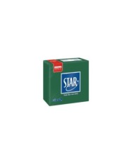 Tovagliolo 38X38 Star microcollato Verde foresta 2V 40pzx30