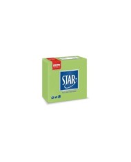 Tovagliolo 38X38 Star microcollato Verde mela 2V 40pzx30
