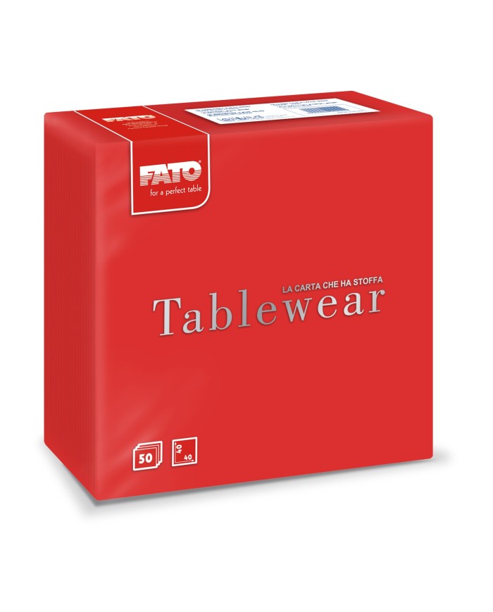 Tovagliolo 40x40 Airlaid Rosso 50pzx16
