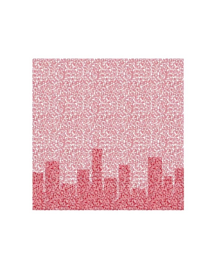 Tovagliolo 40x40 Airlaid Skyline Rosso 50pzx16