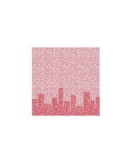 Tovagliolo 40x40 Airlaid Skyline Rosso 50pzx16