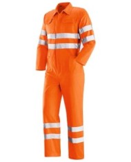 Tuta Eco Reflex A.V.  60% cotone-40% poliestere con bande retroriflettenti 240gr Tg.S-XXL