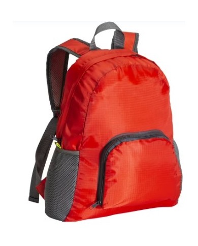 Zaino pieghevole in poliestere ripstop 210D, richiudibile in una tasca