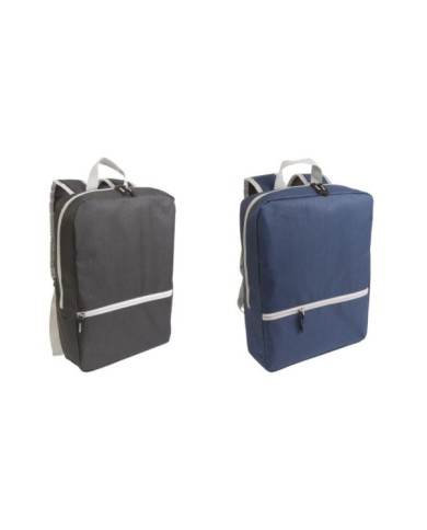 Zaino porta computer in poliestere 600D con 2 tasche. Schienale e spallacci imbottiti --Fine serie--