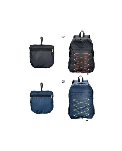 Zaino ripiegabile in poliestere RIPSTOP con 4 tasche