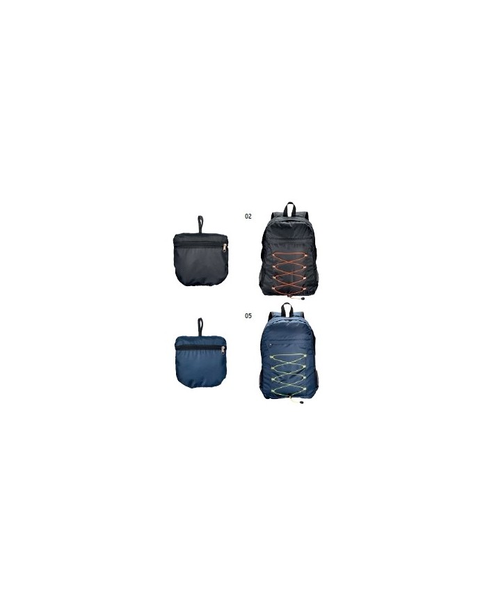 Zaino ripiegabile in poliestere RIPSTOP con 4 tasche