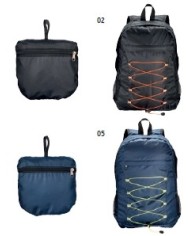 Zaino ripiegabile in poliestere RIPSTOP con 4 tasche