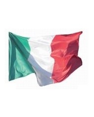 Bandiera italiana in poliestere nautico 100% ignifugo