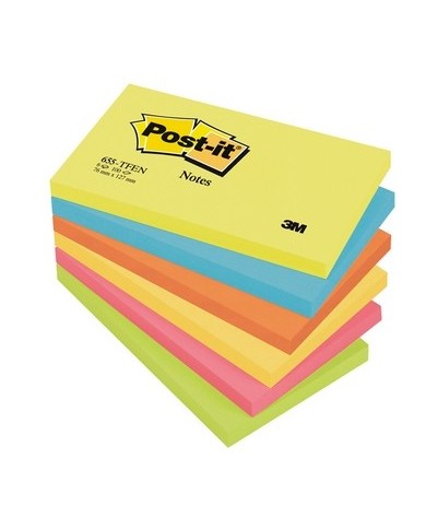 Blocco foglietti Colori Energy 655 TFEN 76 x 127 mm 72 gr colori assortiti 100 fogli (Min.Mul./6)