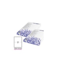 Etichette adesive in carta angoli arrotondati permanenti 199,6 x 143,5 mm 2 et/fg 100 fogli bianco Starline