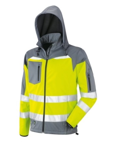 Giubbino softshell Casilina alta visibilità in poliestere/TPU