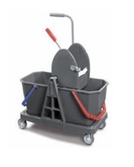 LZL C Carrello duomop 2x20lt con manico a L + 4100PGT