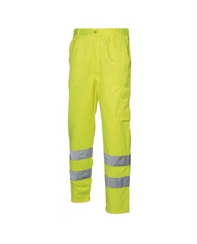 Pantalone Fustagno HV Giallo c/tascone (S-3XL)