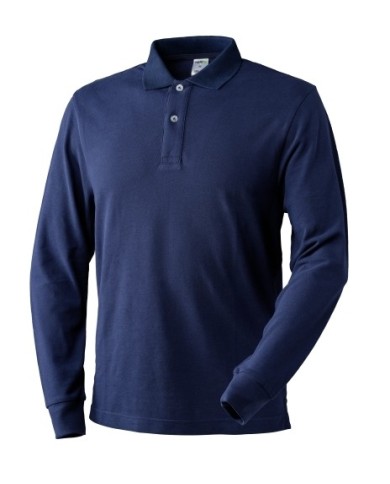 Polo Snappy 100% cotone blu (Tg.S-3XL)