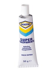 Adesivo Supertrasparente universale 50 gr trasparente Bostik