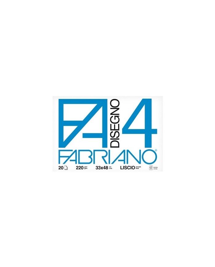 Album F4 33x48cm 220gr 20 fogli liscio Fabriano