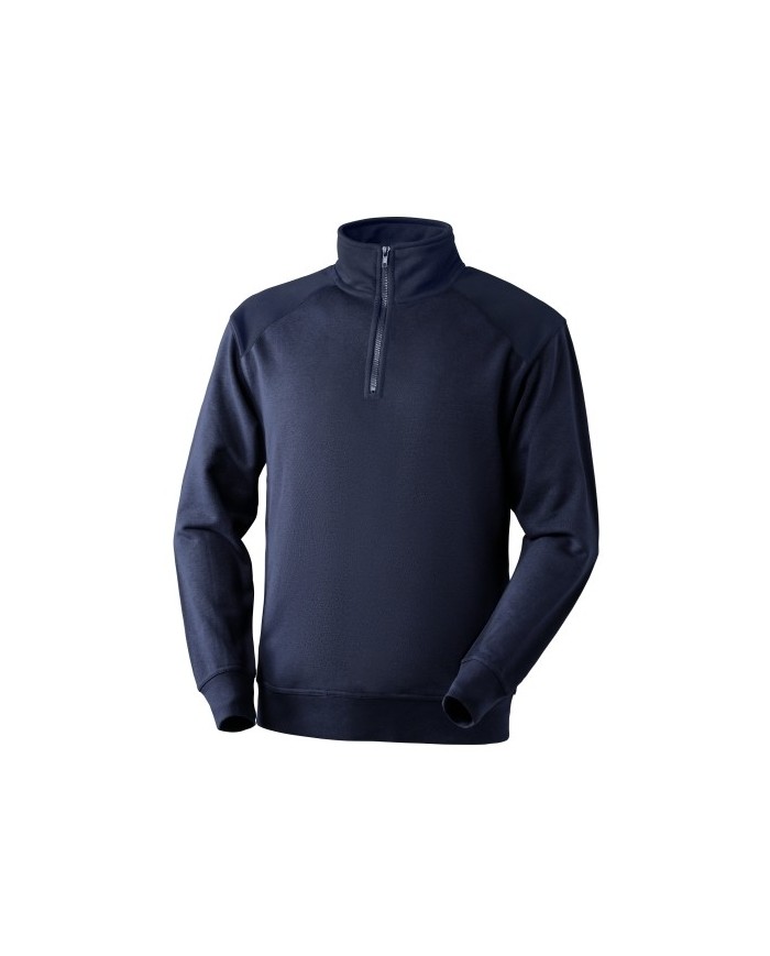 ANNISTON Felpa half zip 60% cotone 40% poliestere blu S-XXXL