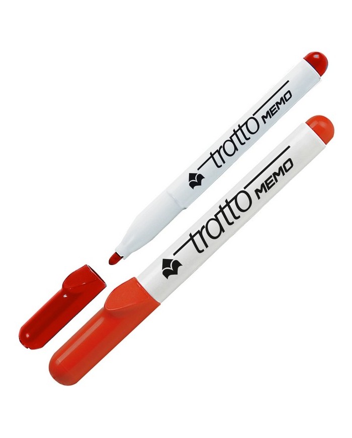 Pennarello Tratto Memo a secco per lavagne cancellabili punta conica tratto 2,5 mm Tratto(Min.Mul./12)