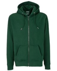 Felpa con cappuccio unisex 100% tessuto rigenerato Verde scuro XS-XXXL