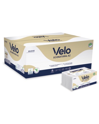 Asciugamani piegati a Z Natural AZ 220foglix18