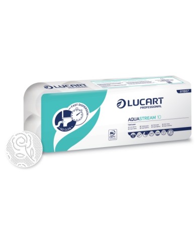 Carta igienica a rotolo Aquastream 10 10rotolix12