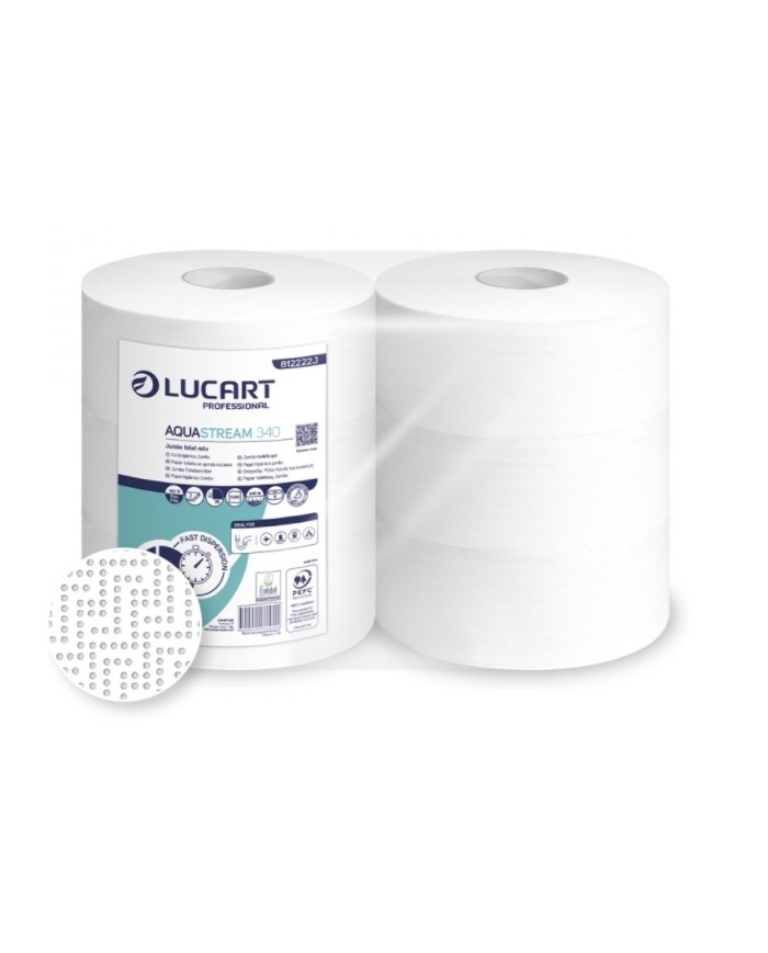 Carta igienica Maxi Jumbo Aquastream 340 6rotoli