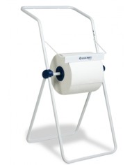 Dispenser per bobine industriali a terra in tubo metallico