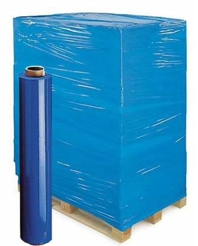 Film estensibile per imballaggi h50cm 30micron 2,4kg azzurro 250mt circa
