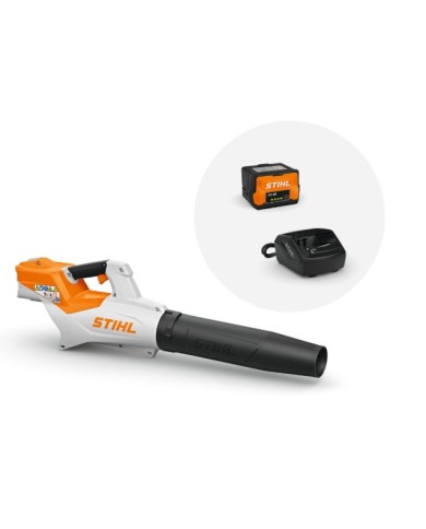 Soffiatore a batteria Stihl BGA 50 con  batteria AK20 e carica batterie AL101