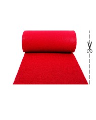 Tappeto Gipsy ricciolo vinilico da esterno rosso